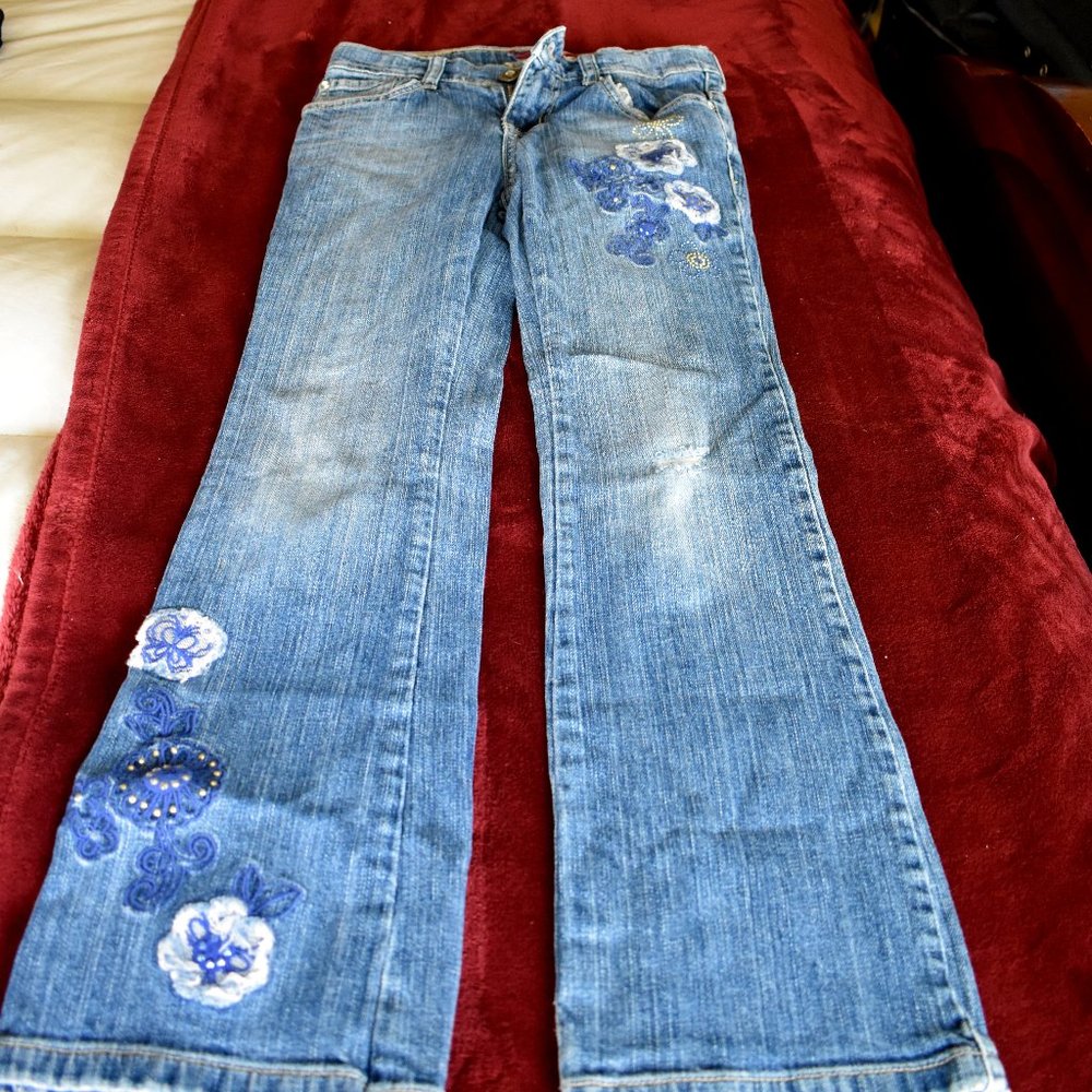 Bootcut, Child Size 10, Blue Jeans